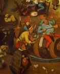 Pieter Bruegel the Elder. The Fight between Carnival and Lent. Detail.