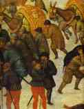 Pieter Brueghel the Younger. Adoration of the Magi. Detail.