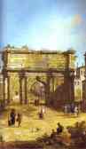 Canaletto. Rome: The Arch of Septimius Severus.