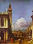 Canaletto. The Piazzetta: Looking North.