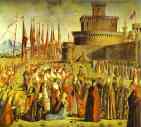 Vittore Carpaccio. Legend of St. Ursula: The Meeting with the Pope.