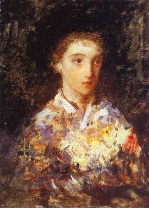 Mary Cassatt. Head of a Young Girl.