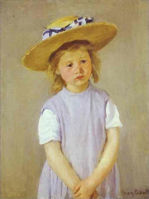Mary Cassatt. Child in a Straw Hat.