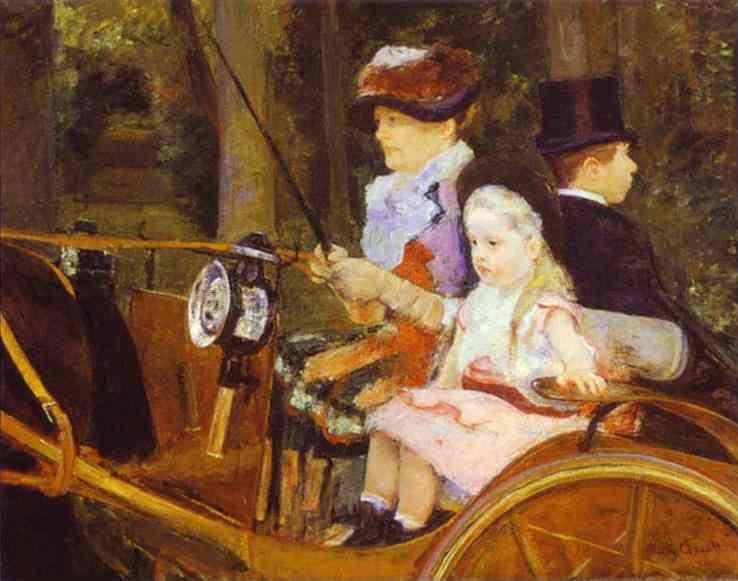 Mary Cassatt. Woman and Child Driving.