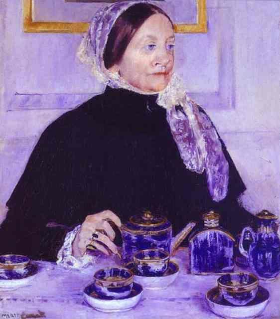 Mary Cassatt. Lady at the Tea Table.