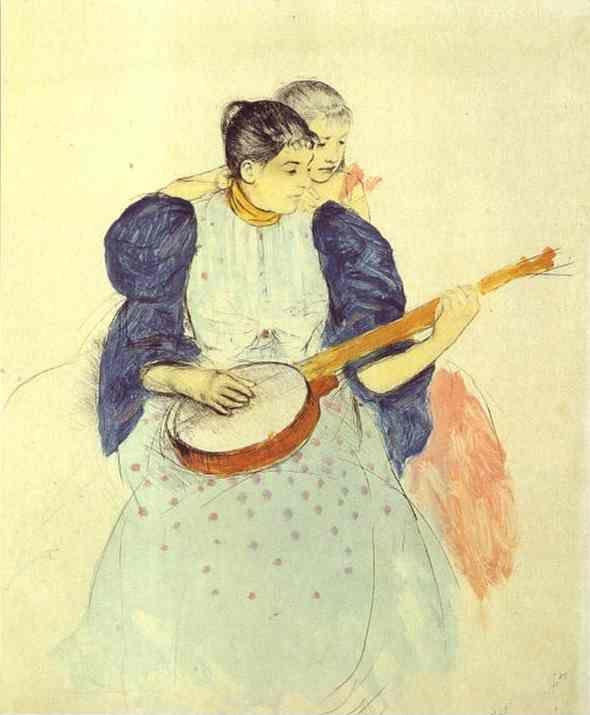 Mary Cassatt. The Banjo Lesson.