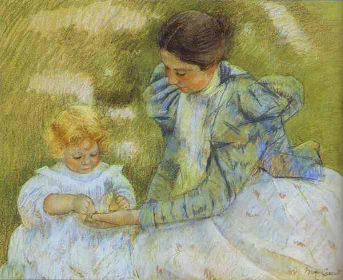 Mary Cassatt. Mother Playing with Her Child.