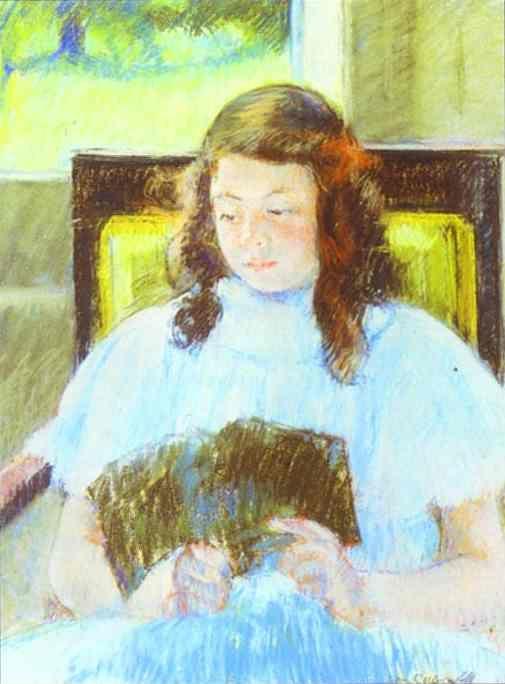 Mary Cassatt. Young Girl Reading.
