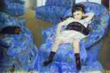 Mary Cassatt. Little Girl in a Blue Armchair.
