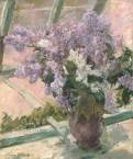Mary Cassatt. Vase of Lilacs (Lilacs in a Window).