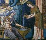 Pietro Cavallini. Nativity of the Virgin. Details.