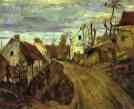 Paul Cézanne. Village Road, Auvers.