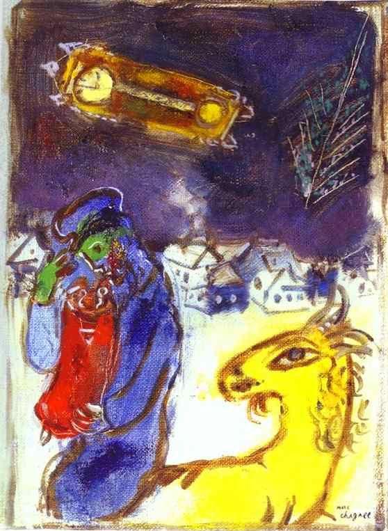 Marc Chagall. Le Juif a la Torah.