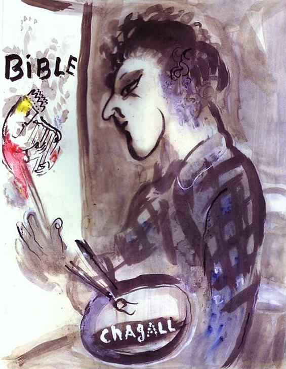 Marc Chagall. Self-Portrait with a Palette.