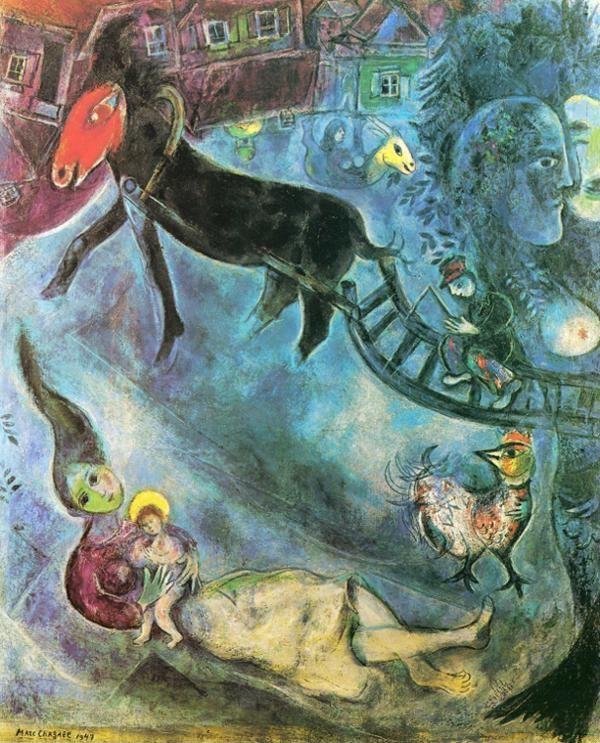 Marc Chagall. Madonna with the Sleigh.