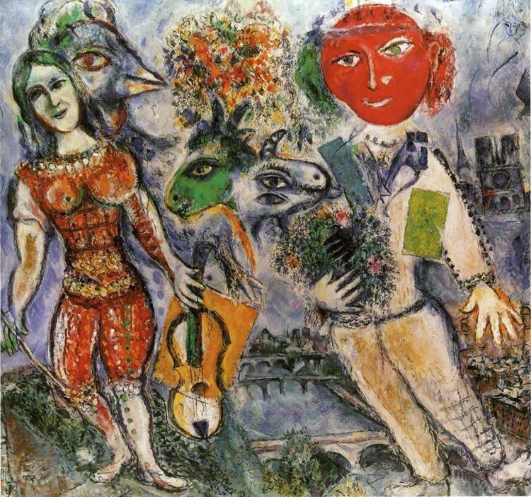 Marc Chagall. The Players.