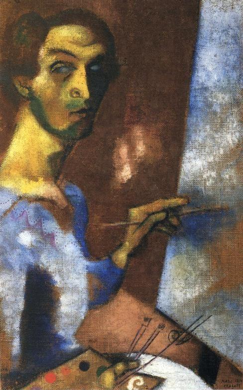 Marc Chagall. Self-Portrait with Easel.