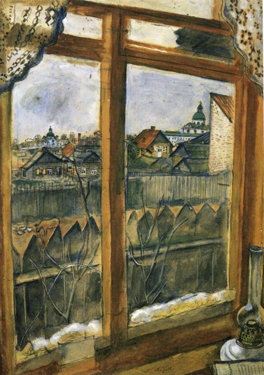 Marc Chagall. View from a Window. Vitebsk.