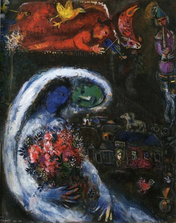 Marc Chagall. Bride with Blue Face.