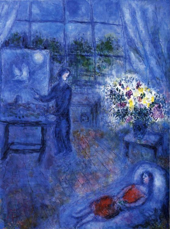 Marc Chagall. Artist and His Model.