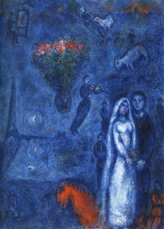 Marc Chagall. Artist and His Bride.