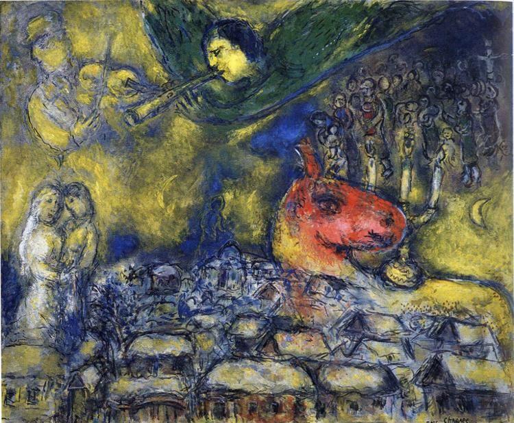 Marc Chagall. Angel over Vitebsk.