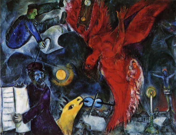 Marc Chagall. The Falling Angel (La chute de l'angle).