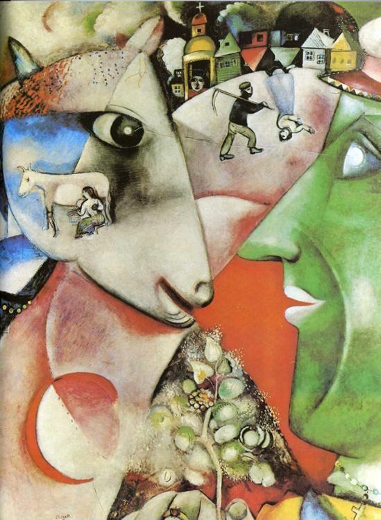 Marc Chagall. I and the Village.