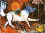 Marc Chagall. Cow with Parasol.