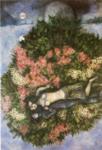 Marc Chagall. Lovers in the Lilacs.