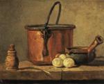 Jean-Baptiste-Simeon Chardin. Copper Cauldron with Three Eggs.
