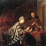 Jean-Baptiste-Simeon Chardin. Lady Sealing a Letter.