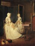 Jean-Baptiste-Simeon Chardin. The Diligent Mother.