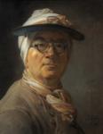 Jean-Baptiste-Simeon Chardin. Self-Portrait with an Eye-Shade.