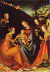 Lucas Cranach the Elder. The Betrothal of St. Catherine of Alexandria.