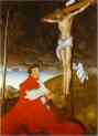 Lucas Cranach the Elder. Cardinal Albrecht of Brandenburg before the Crucified Christ.