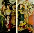 Lucas Cranach the Elder. St Catherine Altarpiece (Left and right wings).
