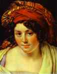 Anne-Louis Girodet de Roussy-Trioson. Portrait of a Woman in Turban.