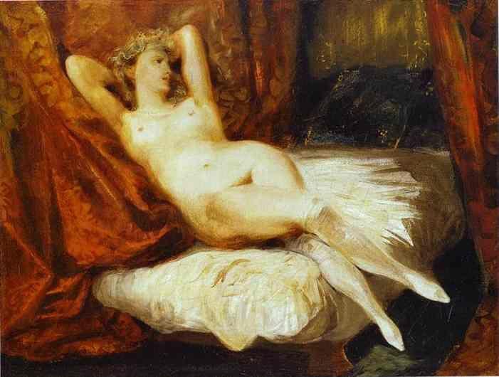 Eugène Delacroix. Female Nude Reclining on a Divan.