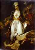 Eugène Delacroix. Greece on the Ruins of Missolonghi.