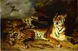 Eugène Delacroix. A Young Tiger Playing with its Mother.