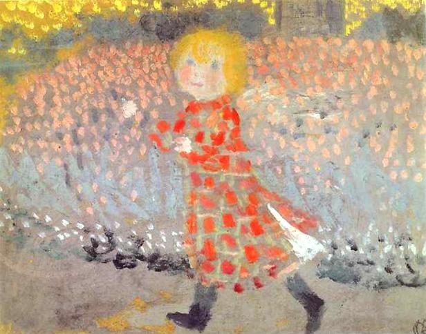 Maurice Denis. Child in an Apron or Little Girl in a Red Dress/L'Enfant au tablier ou La Petite Fille à la robe rouge.