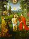 Gerard David. The Baptism of Christ. Central section of the triptych.