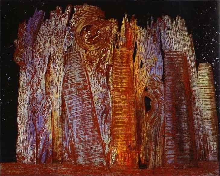 Max Ernst. Vision Induced by the Nocturnal Aspect of the Porte St. Denis.