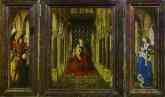 Jan van Eyck. The Virgin and Child in a Church (a portable altar).