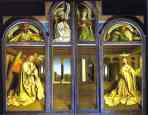 Jan van Eyck. The Ghent Altar with altar wings closed.