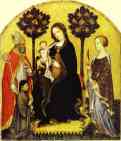 Gentile da Fabriano. Virgin and Child with St. Nicholas and St. Catherine.