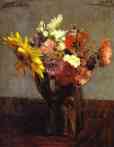 Henri Fantin-Latour. Bouquet of Flowers (Bouquet de fleurs).