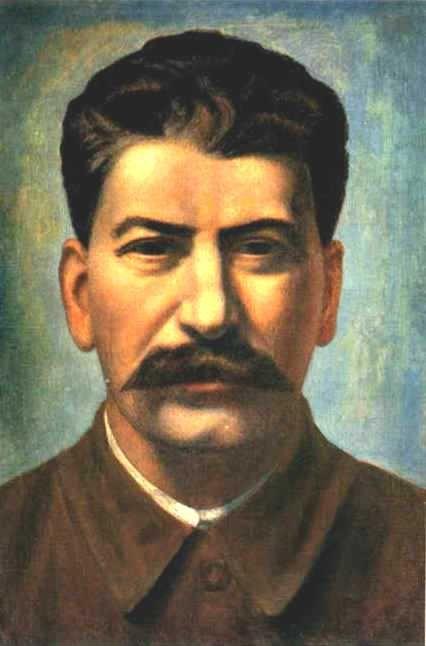 Pavel Filonov. Portrait of Joseph Stalin.