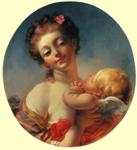 Jean-Honoré Fragonard. Venus Refusing Cupid a Kiss.